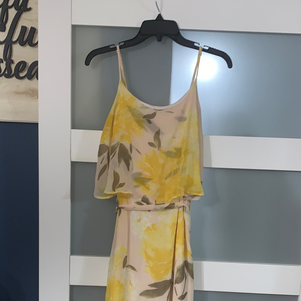 Gilli Yellow and Cream Floral Maxi Dress - Picture 4 of 4